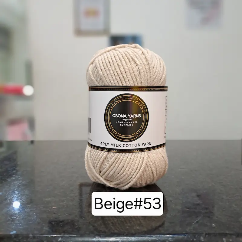 Milk cotton 4ply beige