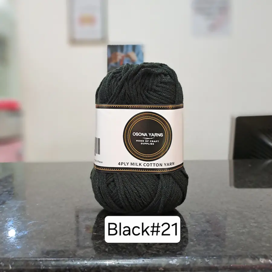 Milk cotton 4ply black