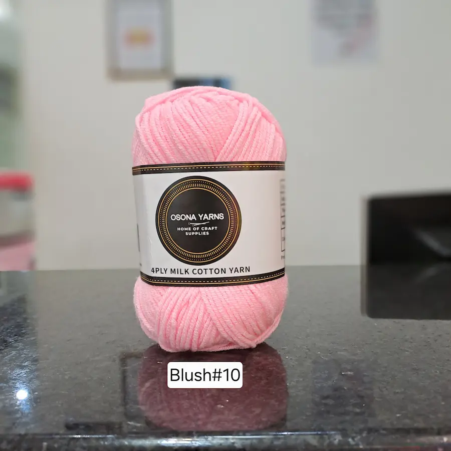 Milk cotton 4ply blush