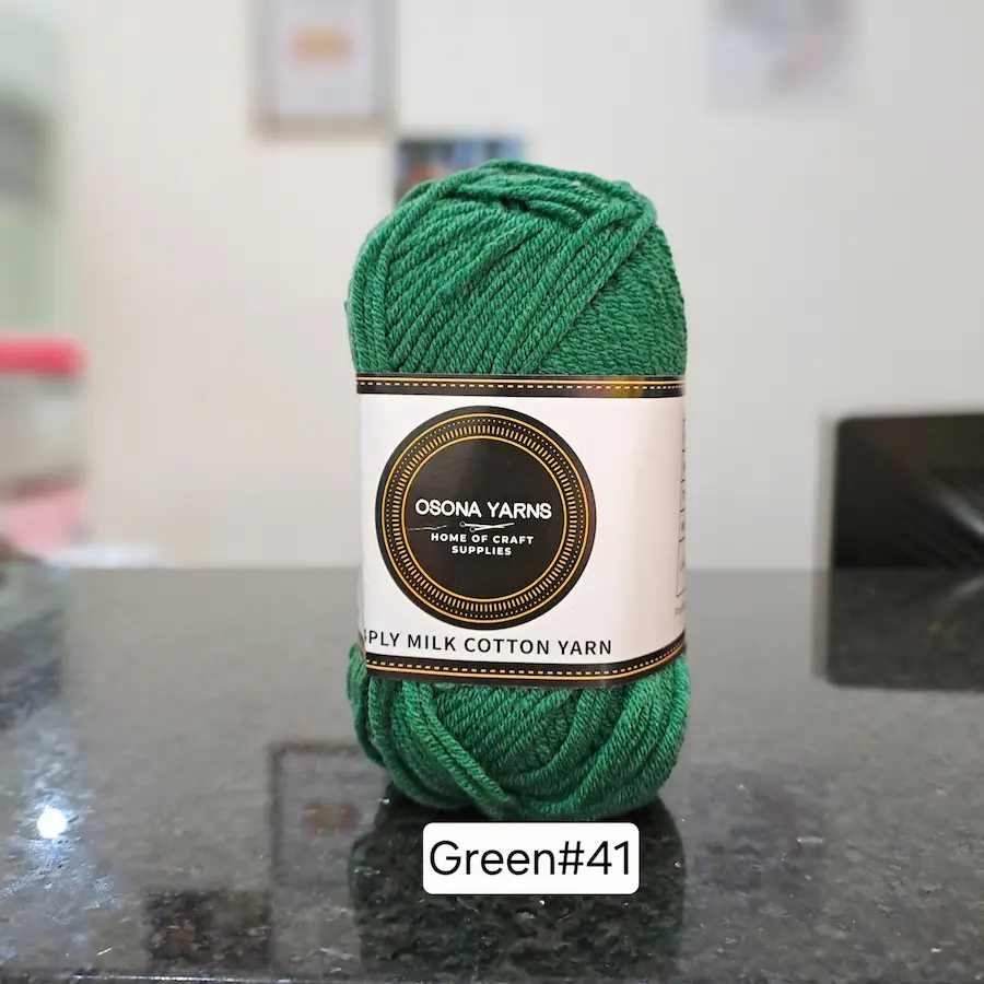 Milk cotton 4ply green