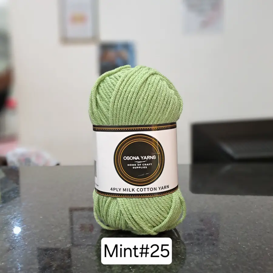 Milk cotton 4ply mint