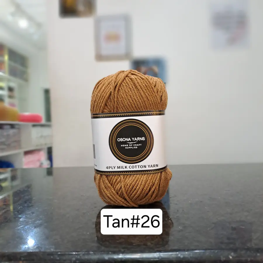 Milk cotton 4ply tan
