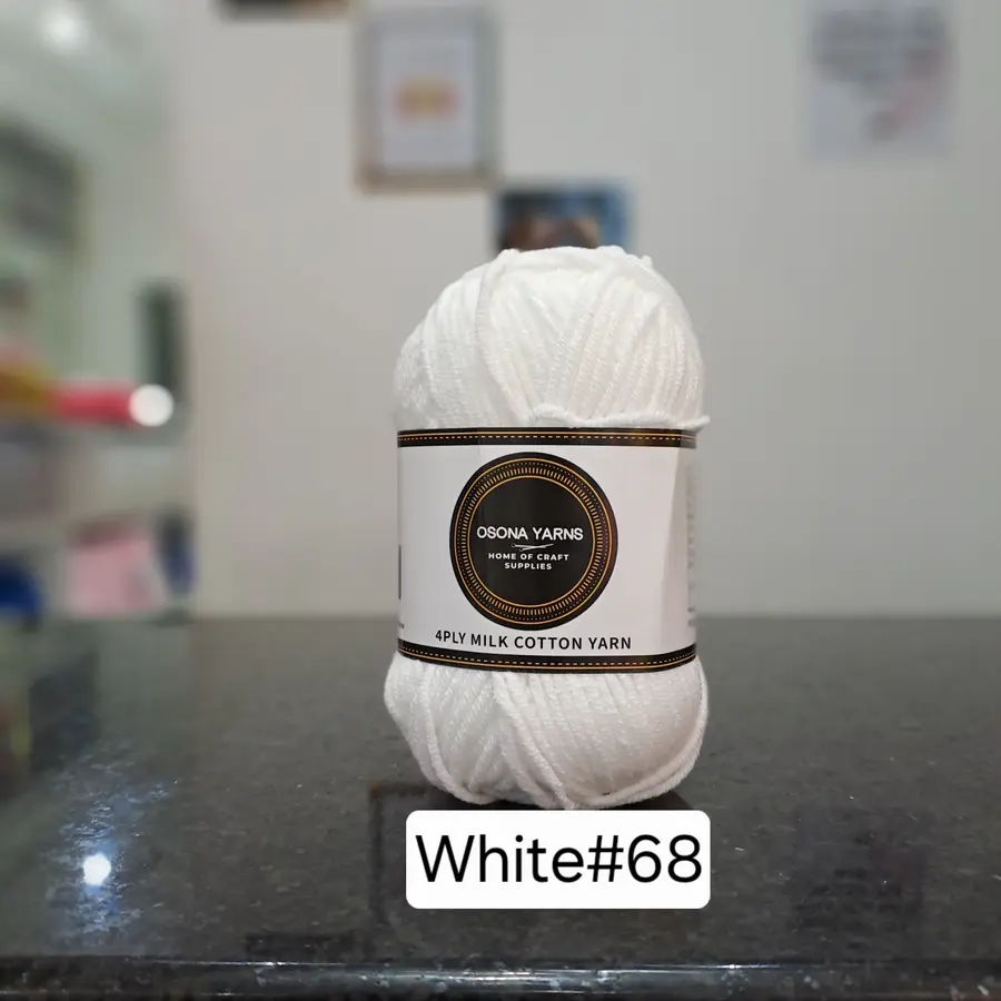 Milk cotton 4ply white
